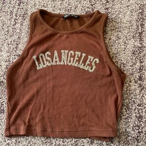 Los Angeles cropped tank top